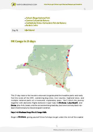 example page 2 from our offline Travel Guide for Democratic Republic of the Congo